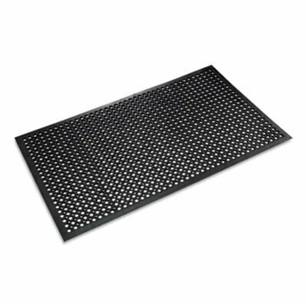 Crown Matting Technologies Crown, Safewalk-Light Drainage Safety Mat, Rubber, 36 X 60, Black WSCT35BK